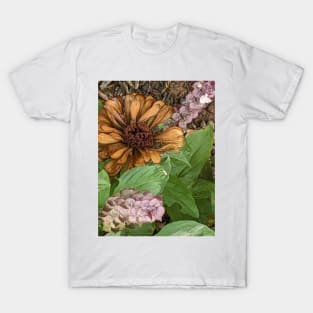 Greek basil and withered zinnia T-Shirt
